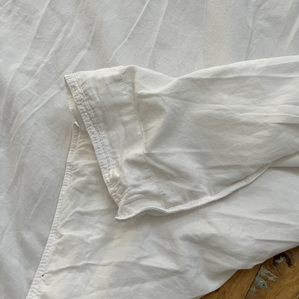 Pottery Barn Kids White Twin Duvet Cover 100% Organic Cotton Button Closure - Picture 5 of 9